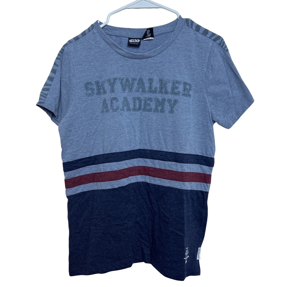 Her Universe Star‎ Wars Skywalker Academy Colorblock Graphic Tee Blue Navy Large